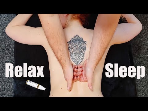 asmr Beautiful Back Massage For Holly With Relaxing Music