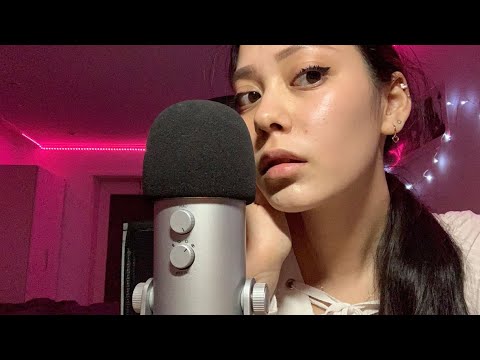 ASMR Slow, Delicate, Sleepy Mouth Sounds with Mic Brushing