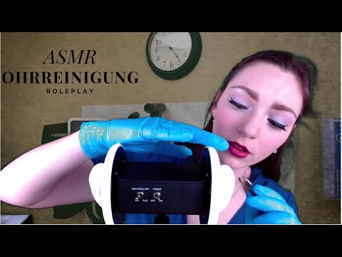 ASMR Doctor Roleplay | ear cleaning | ear wax removal [german/deutsch]
