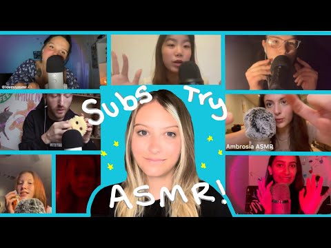 Subscribers Try ASMR!