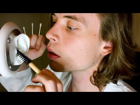 ASMR Deep Ear Cleaning Exam & Up Close Whispering 3Dio (doctor roleplay)