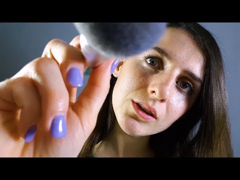 ASMR Inaudible - Personal attention - Face brushing - Hand movements