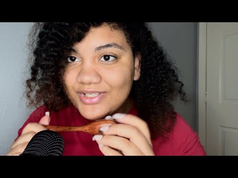 Scooping and eating you👅🥄 Spoon nibbling Asmr tingles and Nail tapping🛌
