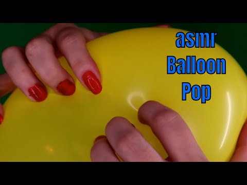 ASMR Balloon Pop with red nails