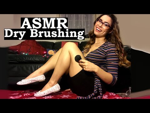 ASMR Dry Brushing & Hand Sounds *Dry Skin* ~French & English~