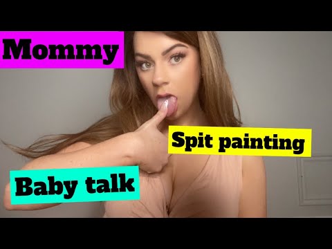 Mommy Roleplay ASMR Spit Painting Kisses
