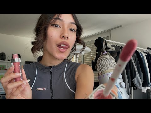 ASMR ☆ FAST MAKE UP APPLICATION (invisible triggers, mouth sounds,..)