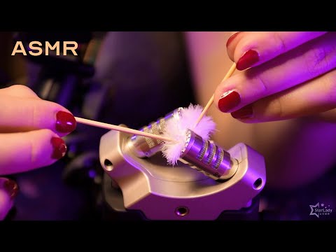 ASMR Zoom recorder triggers (feather, ear pick, brush, mic tapping)