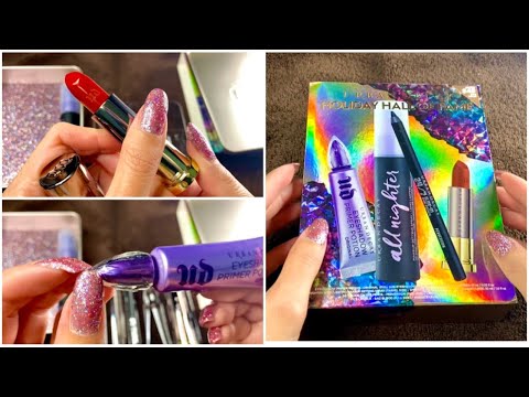 ASMR Tapping - Urban Decay Holiday Hall of Fame (All Products Featured!) 💄