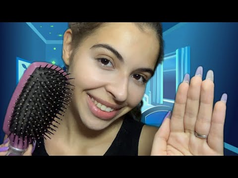 ASMR MÃE ARRUMANDO VOCÊ PARA A ESCOLA | Personal Attention