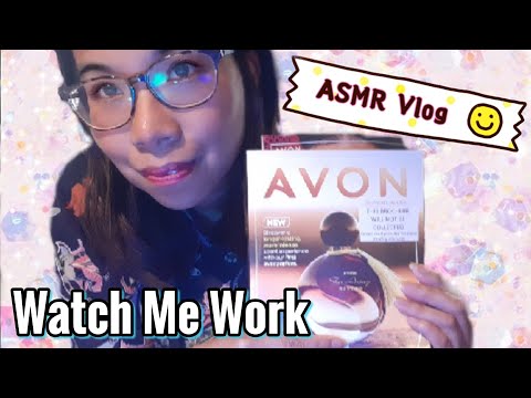 ASMR: Watch Me Work - Labelling Brochures + Soft-spoken Ramble ✂️📚 (Hand Movements & Tapping)