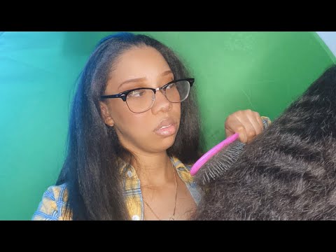 The Girl In The Back Of The Class Helps You Fix Your Curly Hair - ASMR Personal Attention