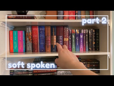 ASMR ~ book shelf tour!📗(updated…so many more books!) ~ part 2 ~ whispered