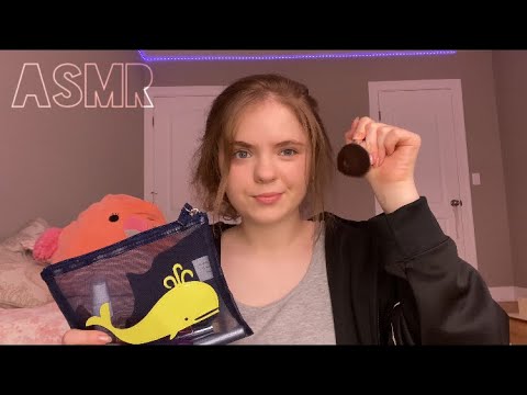 ASMR sister does your makeup roleplay (fast & aggressive)