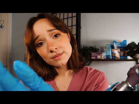 ASMR Southern Nurse Ear Exam 💞 You Poor Thing! (You Have an Ear Infection)