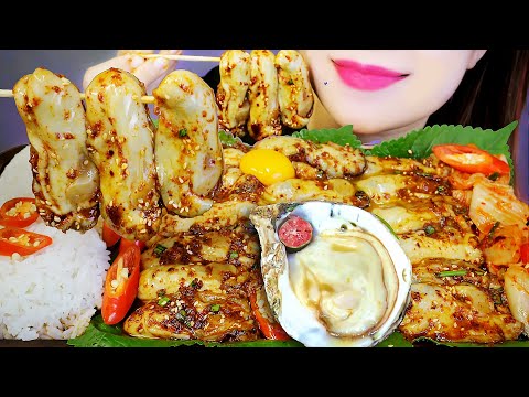 ASMR EATING RAW OYSTERS COMPILATION EATING SOUNDS | LINH-ASMR
