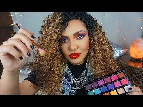 ASMR Doing Your 1980's Makeup