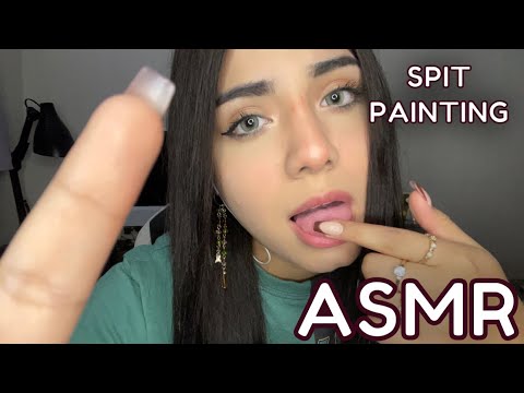 ASMR ESPAÑOL / SPIT PAINTING con OBJETOS (impredecible Y caótico) + Lam0 dedos
