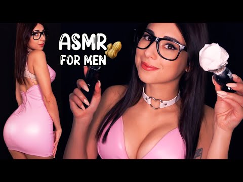 ASMR MEN ONLY 🧔 🍌 MOST RELAXING HAIRCUT, SHAVE, & SIDE BUZZ (Barbershop RP) 💈BEST ONE YET 💈