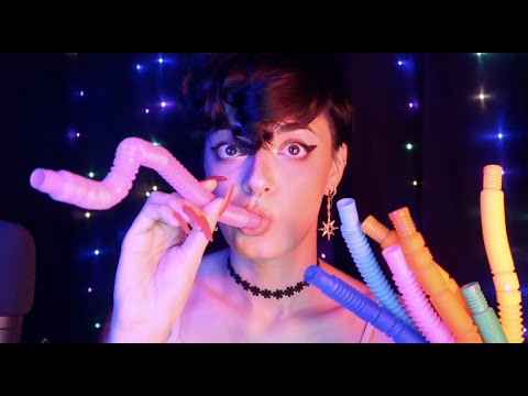 ASMR | Tickling Your Ears With Tube Whispers & Sounds 🧪