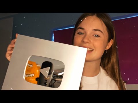 ASMR UNBOXING MY YOUTUBE SILVER PLAY BUTTON