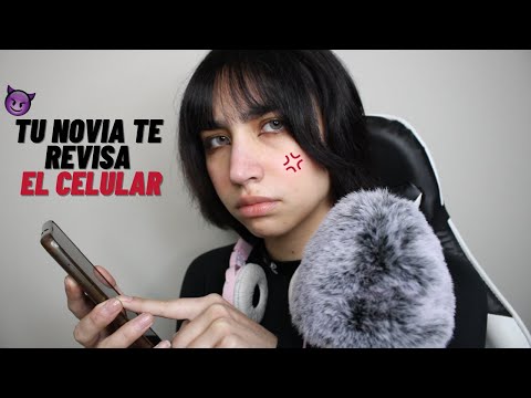 ASMR| NOVIA GAMER TÓXICA TE REVISA EL CELULAR (Roleplay)