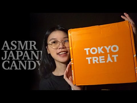 ASMR เปิดกล่องสุ่มขนมจากญี่ปุ่น **ASMR เสียงกิน + พูดไทย** Japanese Candy Snacks #TokyoTreat