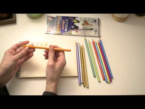 ASMR Testing Alpino Metalix Coloured Pencils | Whispering