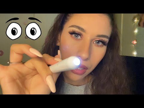 ASMR | A Relaxing TINGLY Eye Exam | Light Triggers,Typing Triggers & Personal Attention 🔦😴