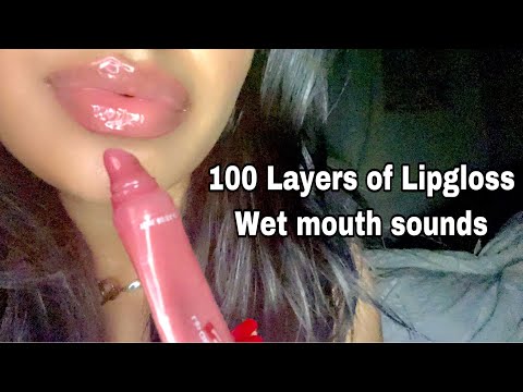 ASMR~ LoFi 100 Layers of Lipgloss + INTENSE Mouth Sounds