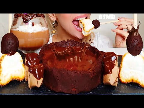 ASMR CHOCOLATE Brownie Nutella | 누텔라 브라우니 먹방 DESSERT MUKBANG