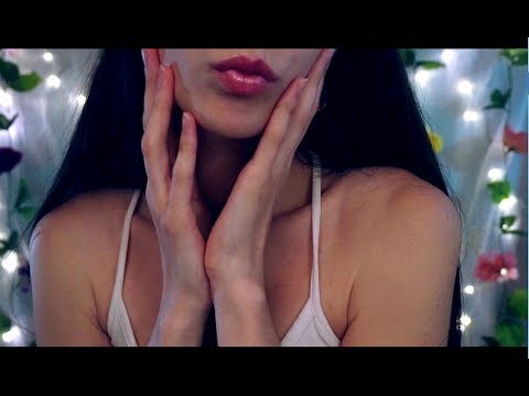 ASMR Kiss, Unintelligible Whispers, Face Touching, Blowing 💋