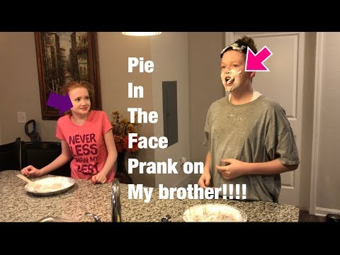 I PRANKED MY BROTHER! Pie Eating “Contest” *FUNNY* 🤪💕🤣
