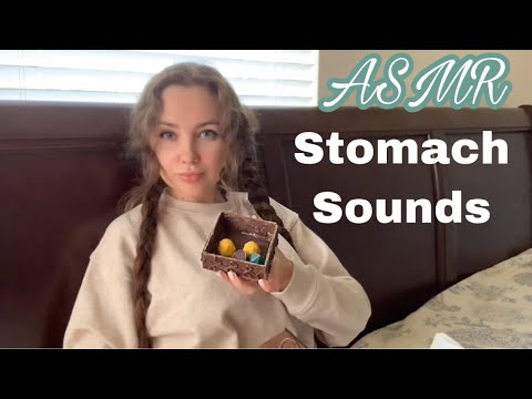 ASMR | STOMACH SOUNDS DURING EATING CHOCOLATE BOX