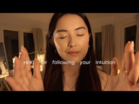 ASMR Reiki for Following your Intuition (crystals, body scan, soft music, soft spoken)