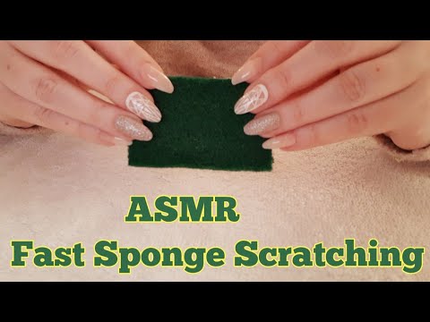 ASMR Fast Sponge Scratching