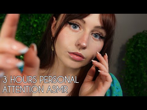 ASMR 3 HOURS Personal Attention Reiki & Face Touching Compilation