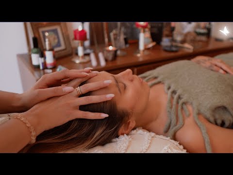 ASMR whispered 😴 the most gentle stress relief treatment (w/ & w/o music)