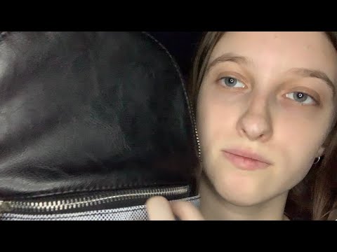 ASMR - What’s In My Mini Backpack + Tapping