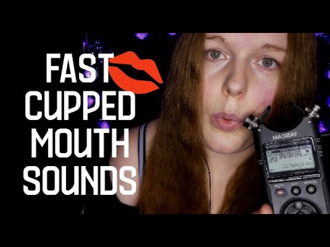 ASMR | Fast Cupped Mouth Sounds💋 No Cover & High Sensitivity.