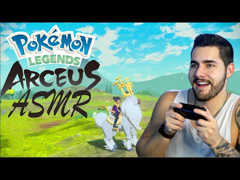 ASMR Pokemon Legends Arceus Gameplay - Male Whisper - Nintendo Switch - ASMR Gaming
