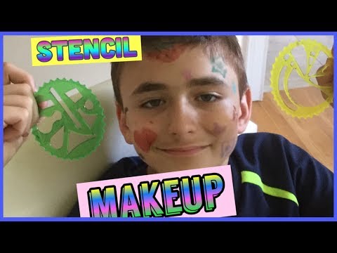 Stencil Makeup Hot or Not ft. My brother