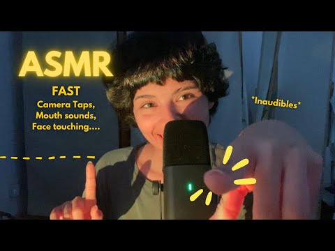 ASMR VERY FAST Camera Taps, Mouth Sounds, Face Touching… for you to relax
