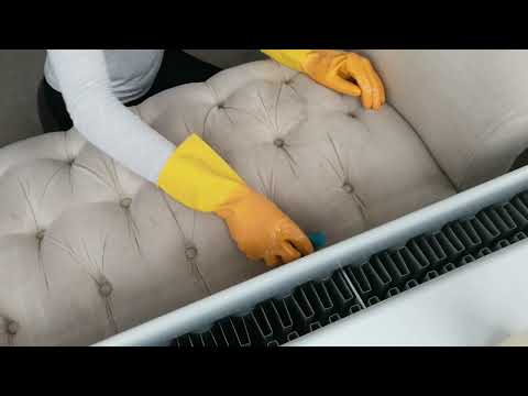 ASMR Household Cleaning The Lounger - Scrubbing Sounds