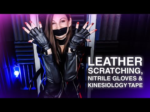 ASMR Scratching, Leather Gloves & ASMR Whisper (Guaranteed Tingles)