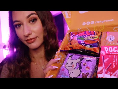 ASMR Trying Japanese Candy/Snacks! 😍 (TokyoTreat Unboxing)