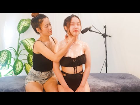 NO AD | ASMR  |  Pretty Girls massage # 4
