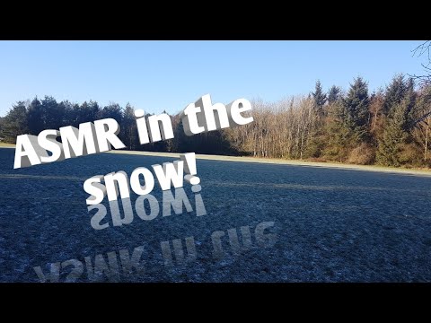 ASMR In the snow ❄ | Crunching leaves & snow |