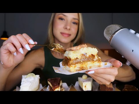 ASMR MUKBANG - PROVANDO VÁRIAS TORTAS DOCES DIFERENTES 🍰