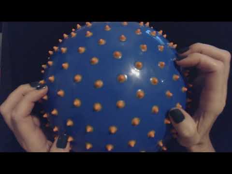 ASMR | Scratching On A Nubby Inflated Ball (No Talking)